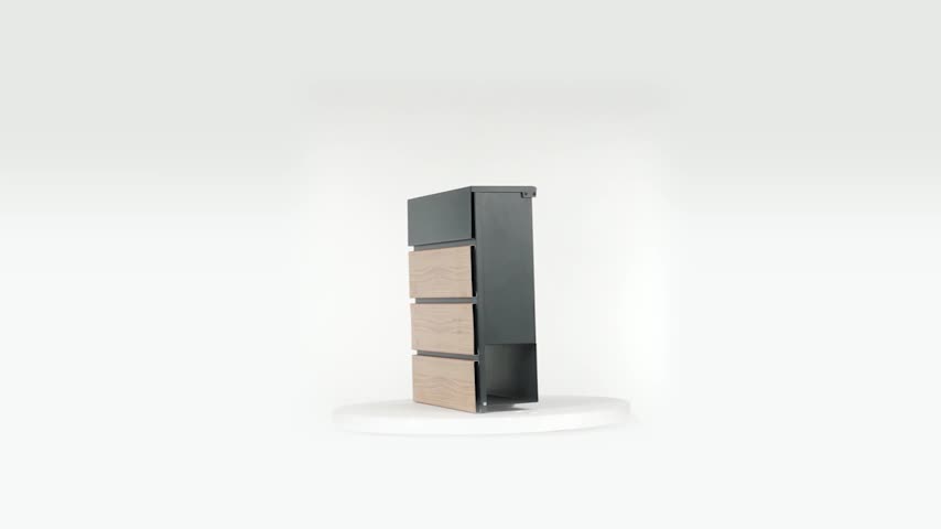 Zelsius Briefkasten Wave mit Zeitungsfach, integrierter Produktbild-Vorschau 7