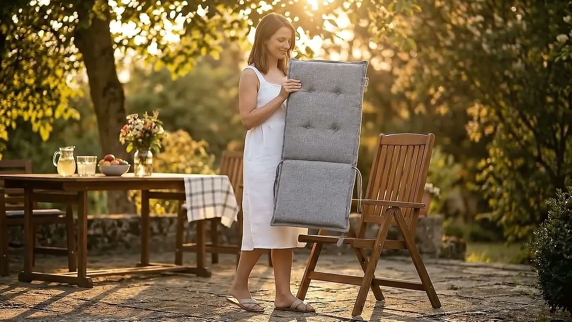 Hochlehner Auflage Florence– Gartenstuhlauflage Hochlehner, Produktbild-Vorschau 7