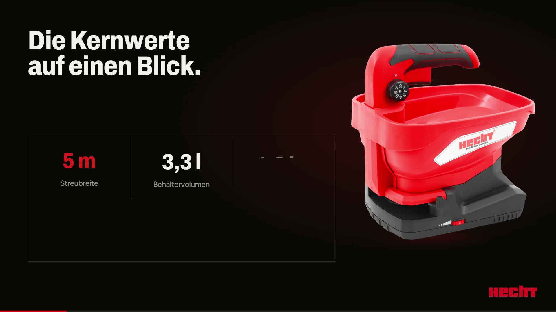 Akku Handstreuer HECHT 207 | 5 m Streubreite | Inkl. 7,2V Produktbild-Vorschau 7