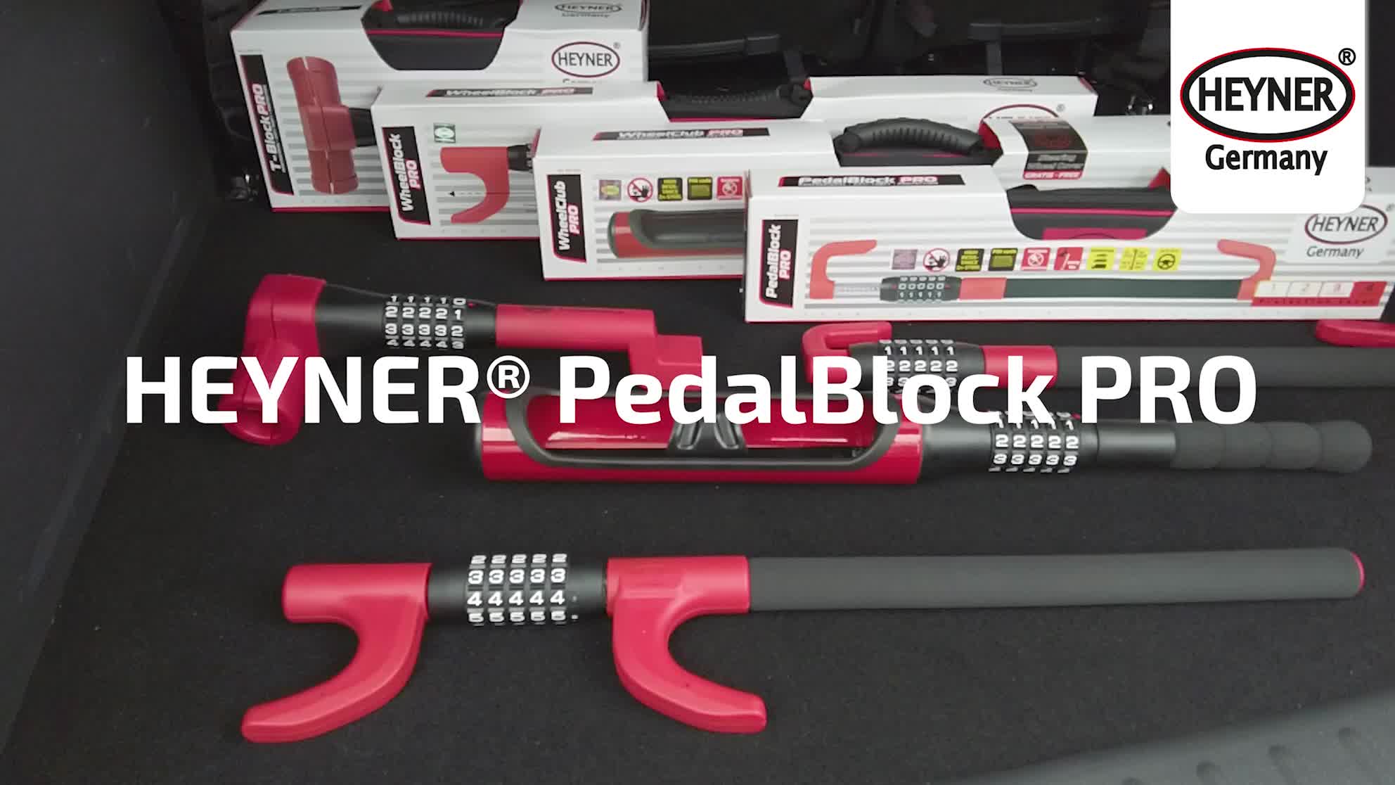 HEYNER® Pedal‑Lenkradsperre 49,5–78 cm – Diebstahlschutz Produktbild-Vorschau 7