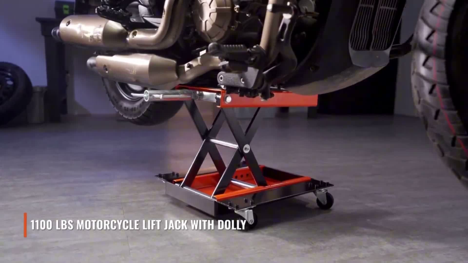 SucceBuy 500 kg Motorradhebebühne, ATV-Scherenwagenheber Produktbild-Vorschau 7