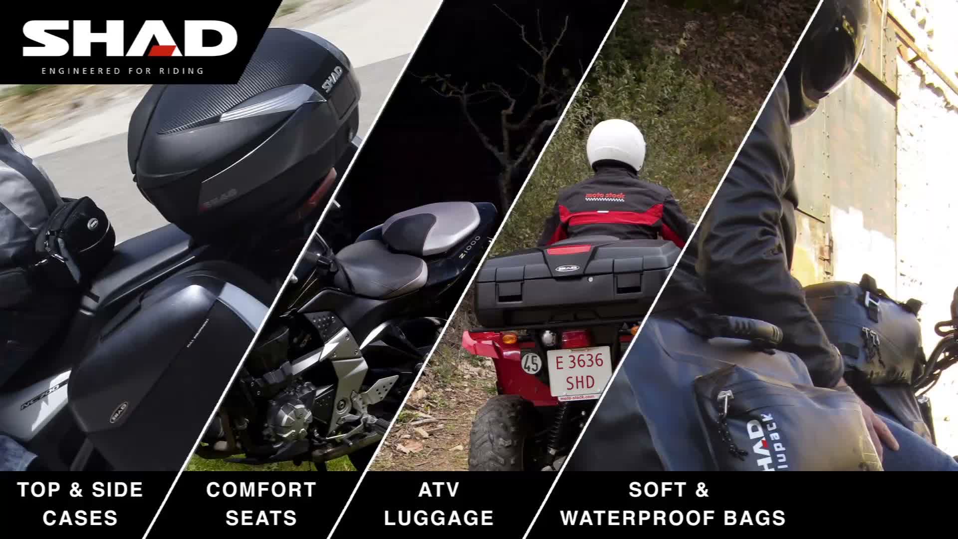 SHAD SH36 Motorrad-Seitenkoffer-Paar Carbon-Look 36L Produktbild-Vorschau 7