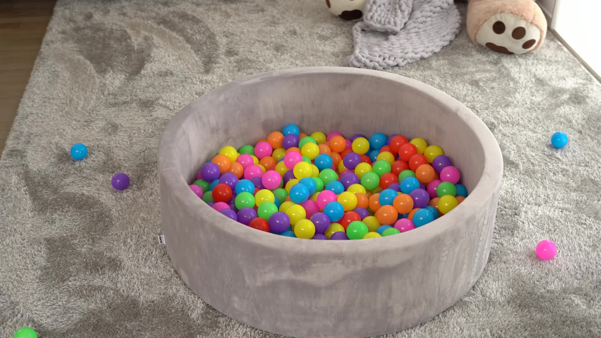 HOME DELUXE - Bällebad Samt TWIRL Bällebad Kinder, Produktbild-Vorschau 7