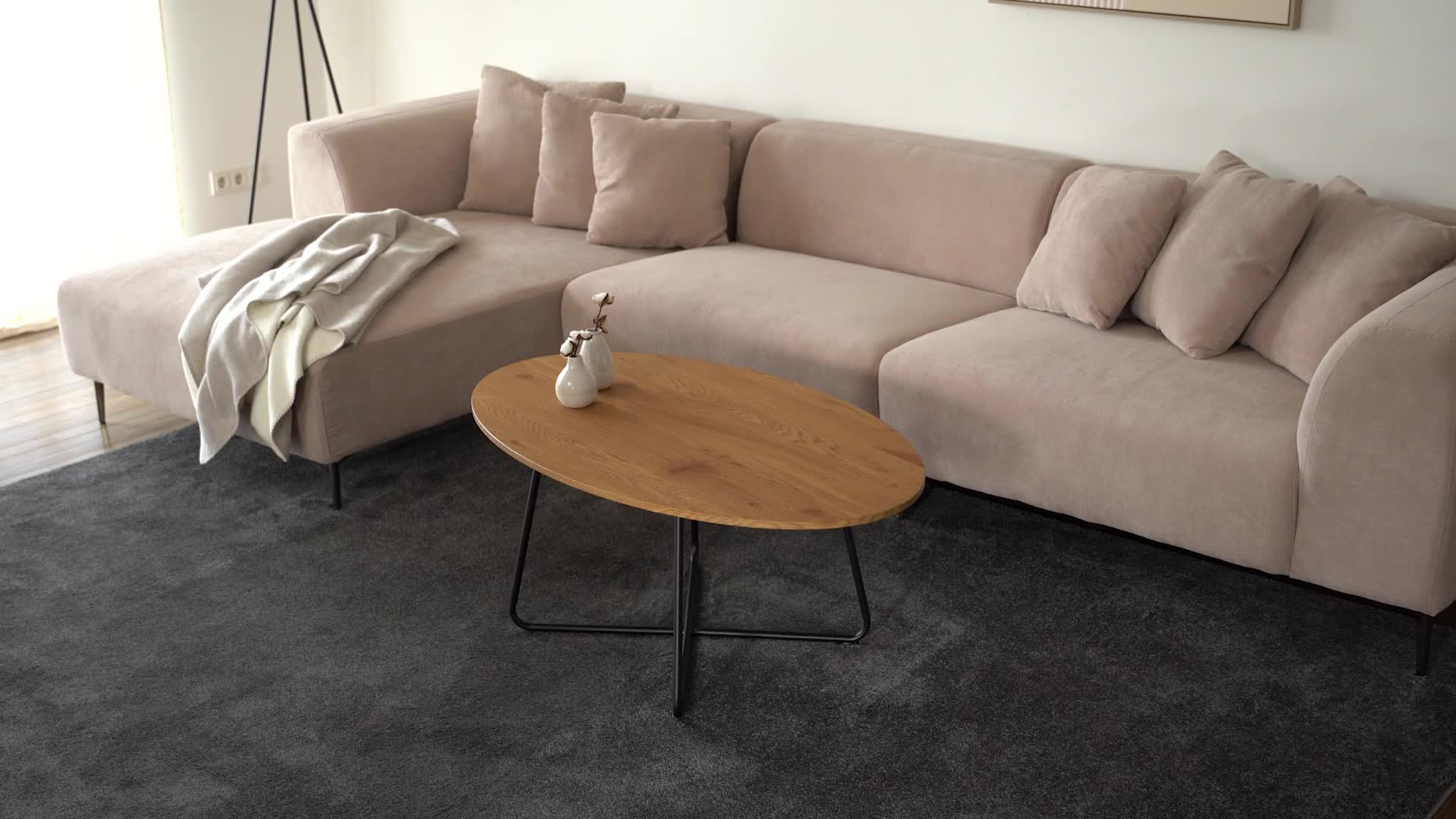 HOME DELUXE - Couchtisch Oval NOVARIS 110 x 66 x 47 cm - Produktbild-Vorschau 7