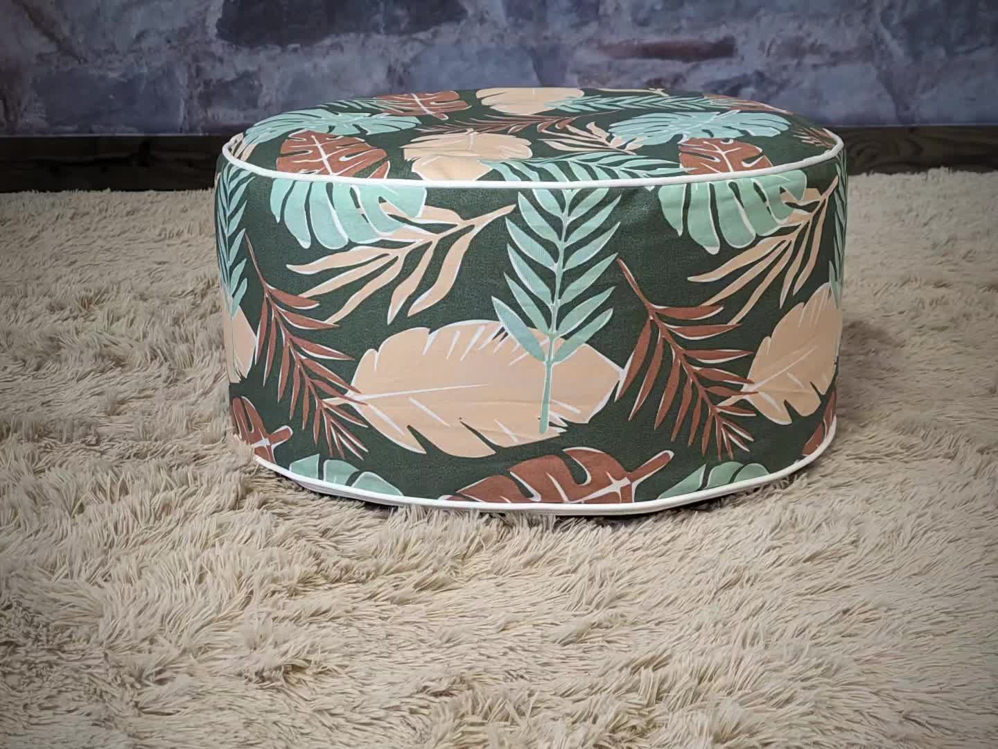 Sitzhocker HWC-G31, Pouf Sitzkissen Sitzsack Gartenhocker, Produktbild-Vorschau 7