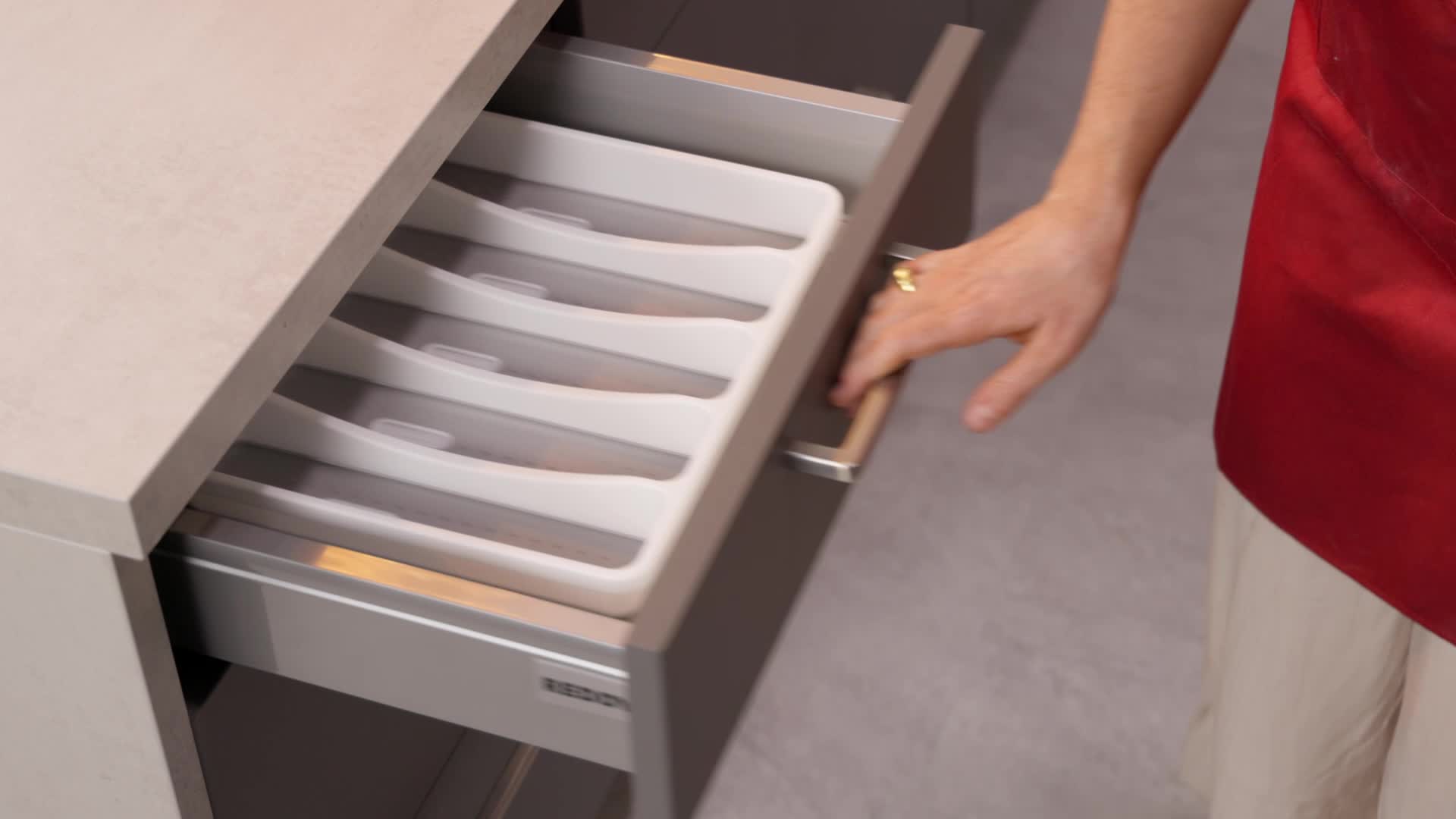 Relaxdays Besteckkasten für Schublade, Besteckeinsatz mit 6 Produktbild-Vorschau 7