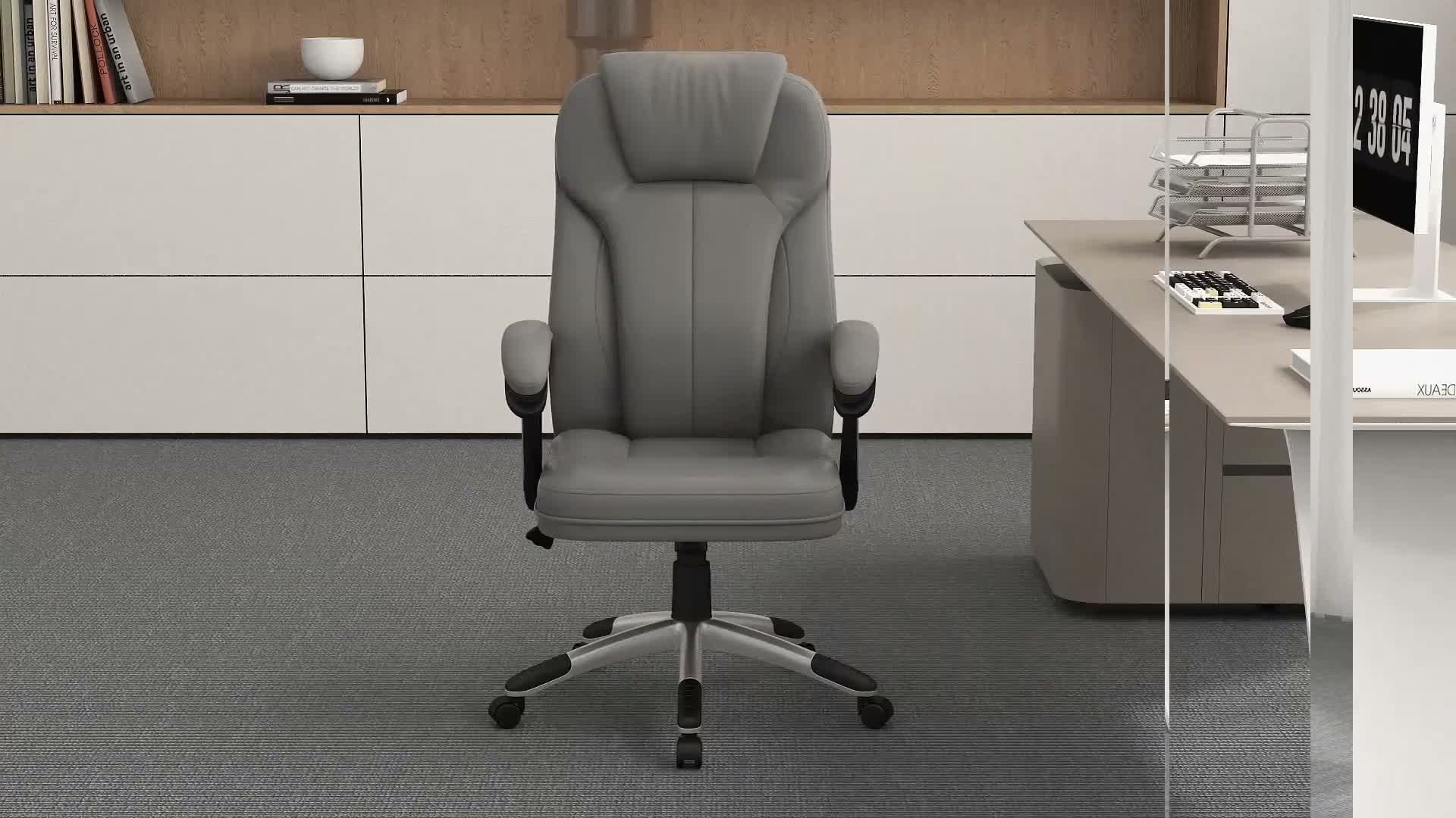 Vinsetto Bürostuhl mit Wippfunktion höhenverstellbar Produktbild-Vorschau 7