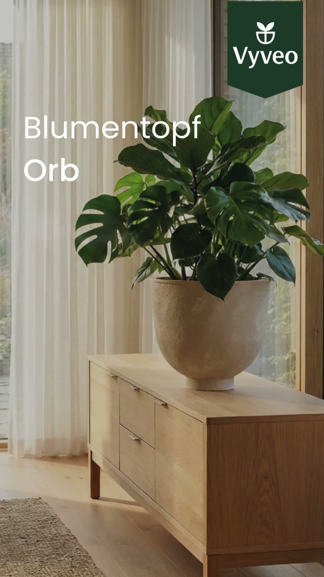 Vyveo - Blumentopf Orb - Braun (Retro) - 42x39 Produktbild-Vorschau 7