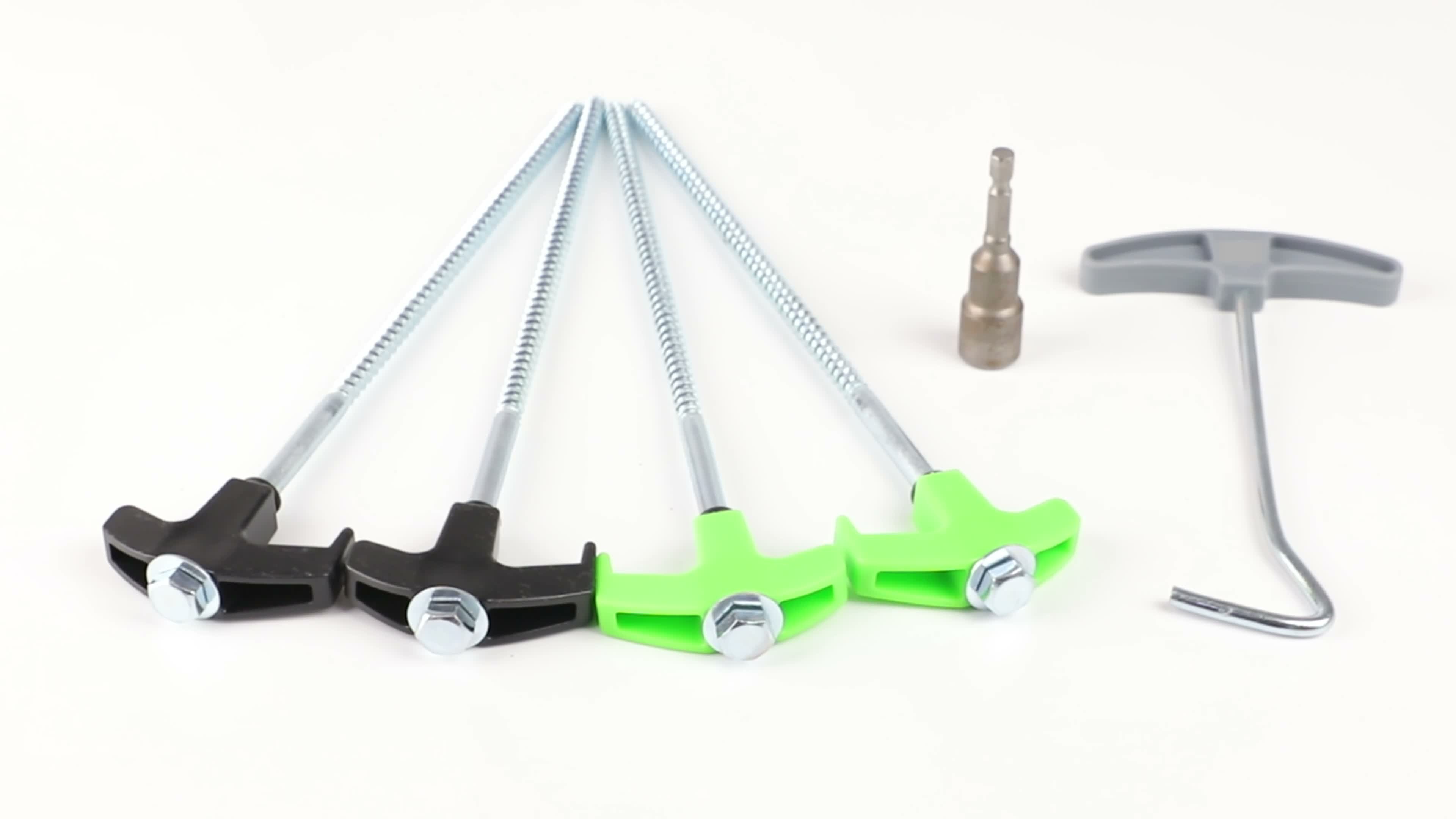 Forever 12x Zelt-Heringe aus Stahl,Zeltheringe 25CM Länge Produktbild-Vorschau 7