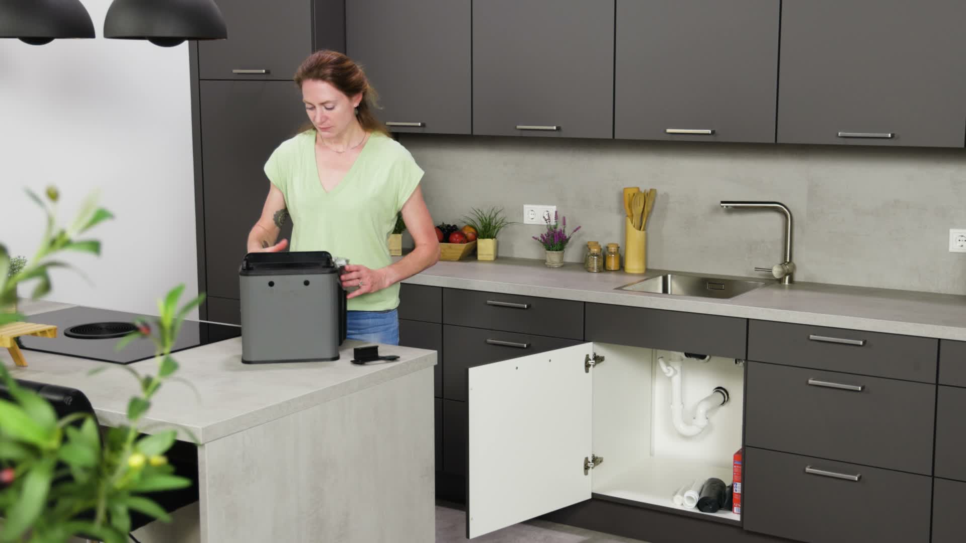 relaxdays Matter Mülleimer 5 l Produktbild-Vorschau 7