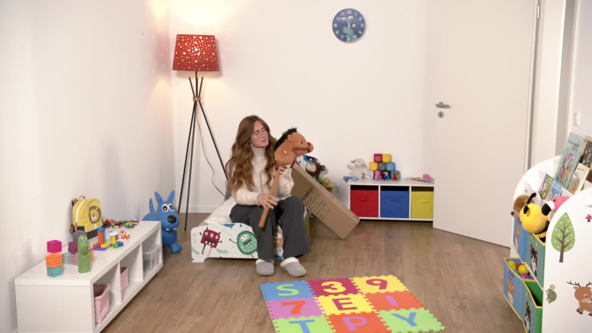 Relaxdays Steckenpferd mit Sound, Kinder, Plüsch & Produktbild-Vorschau 7