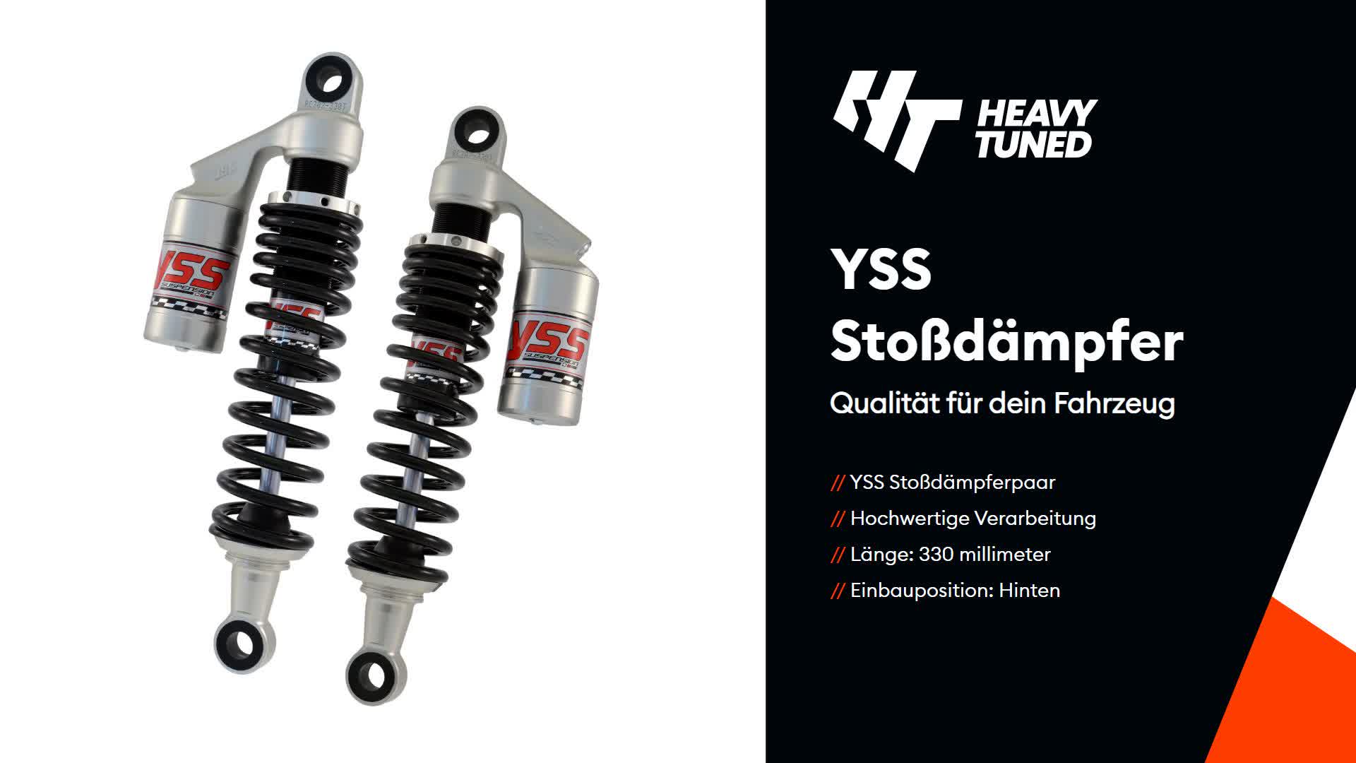 Yss Moto Ga Eco Line Rc302-330t-37 Federbein-set Silber 330 Produktbild-Vorschau 5