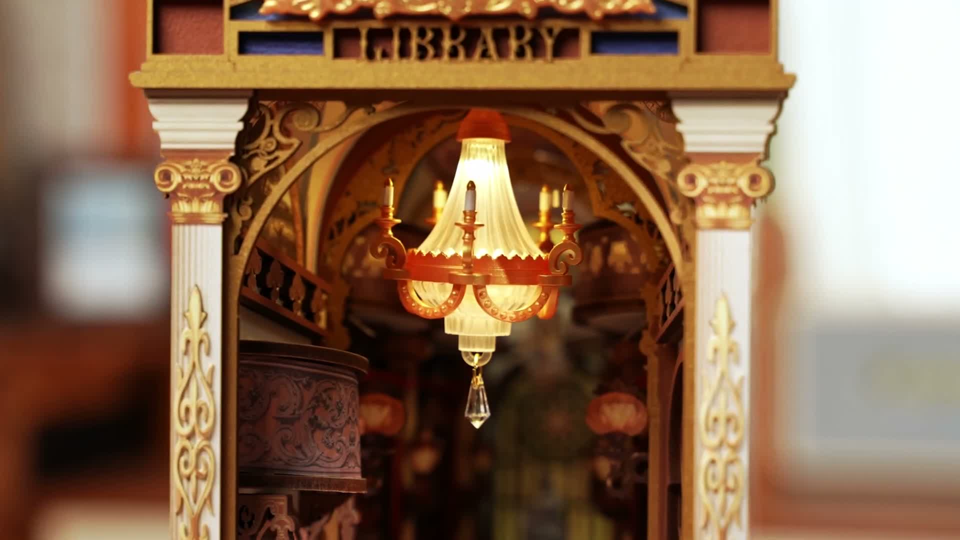 Robotime Rolife DIY 3D Bücherregal-Einsatz Wunderbibliothek Produktbild-Vorschau 7