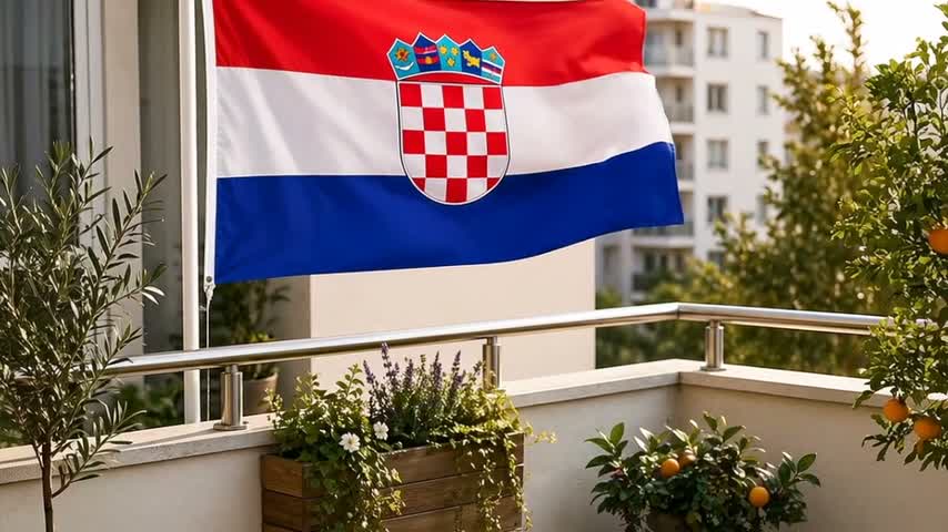 Kroatien Flagge 90x150 cm – EM 2028 Fahne Fanartikel aus Produktbild-Vorschau 6