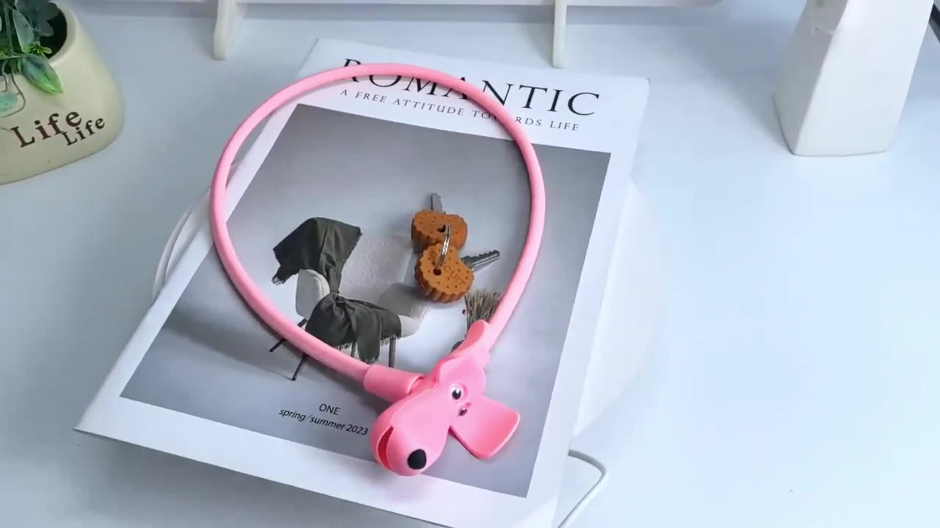 Fahrradschlösser,Puppy-Biscuit-Kabelschloss,Kinderfahrrad Produktbild-Vorschau 7