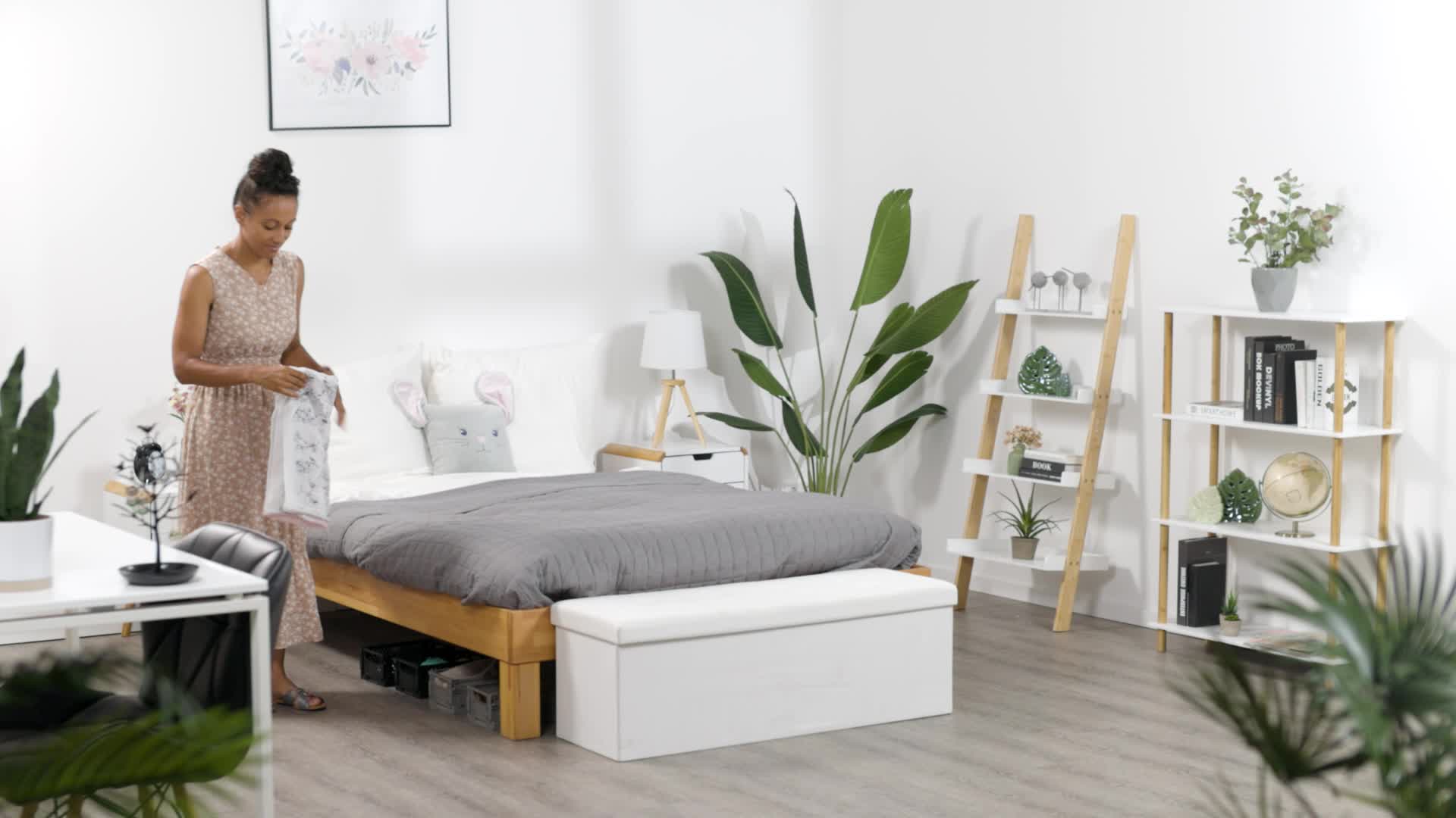 Relaxdays Klappbox im 2er Set, kleiner Aufbewahrungskorb, Produktbild-Vorschau 7
