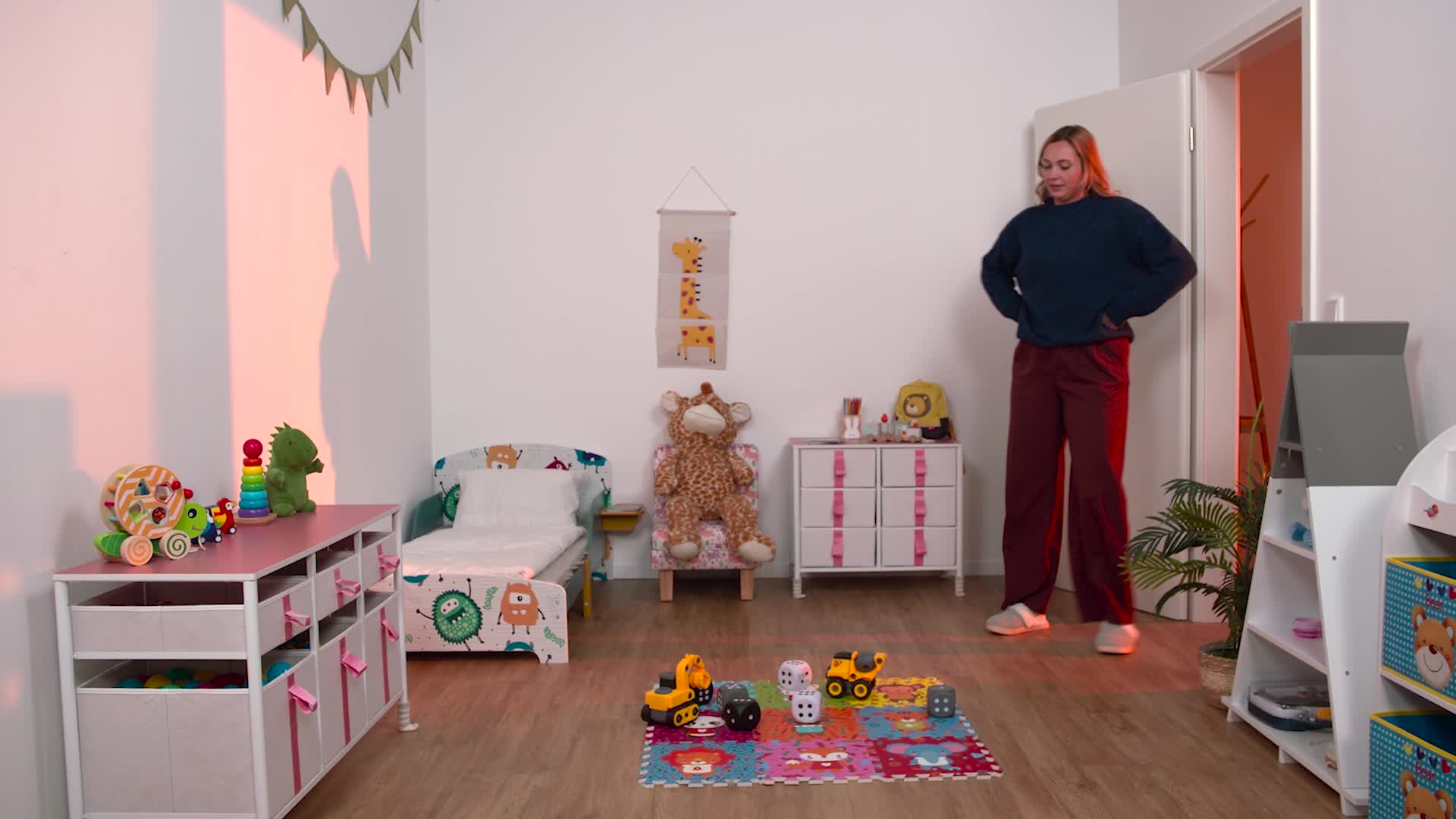 Relaxdays Kommode, Kinder, 6 Stoffschubladen, HxBxT: 61,5 x Produktbild-Vorschau 7