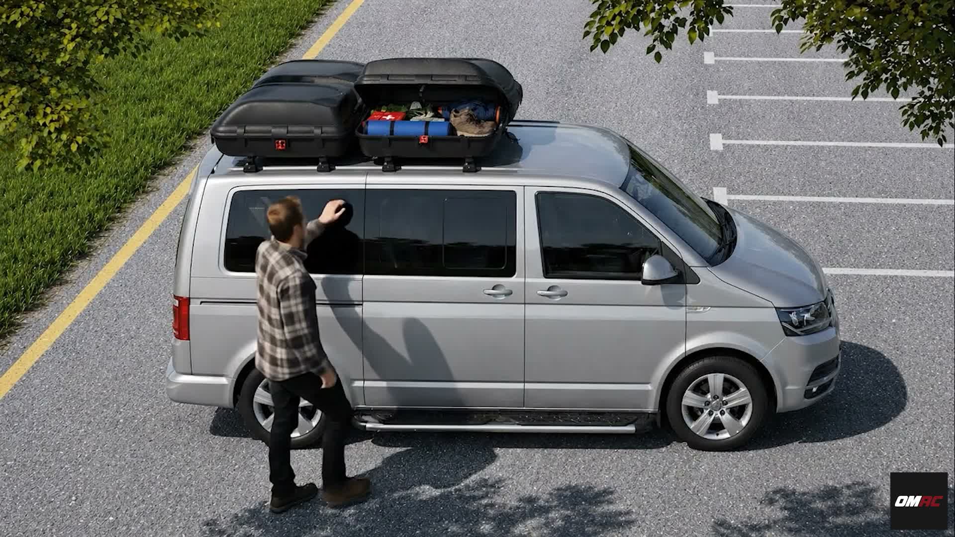 Dachbox Dachkoffer Gepäckbox 270 Liter Carbonlook Produktbild-Vorschau 2