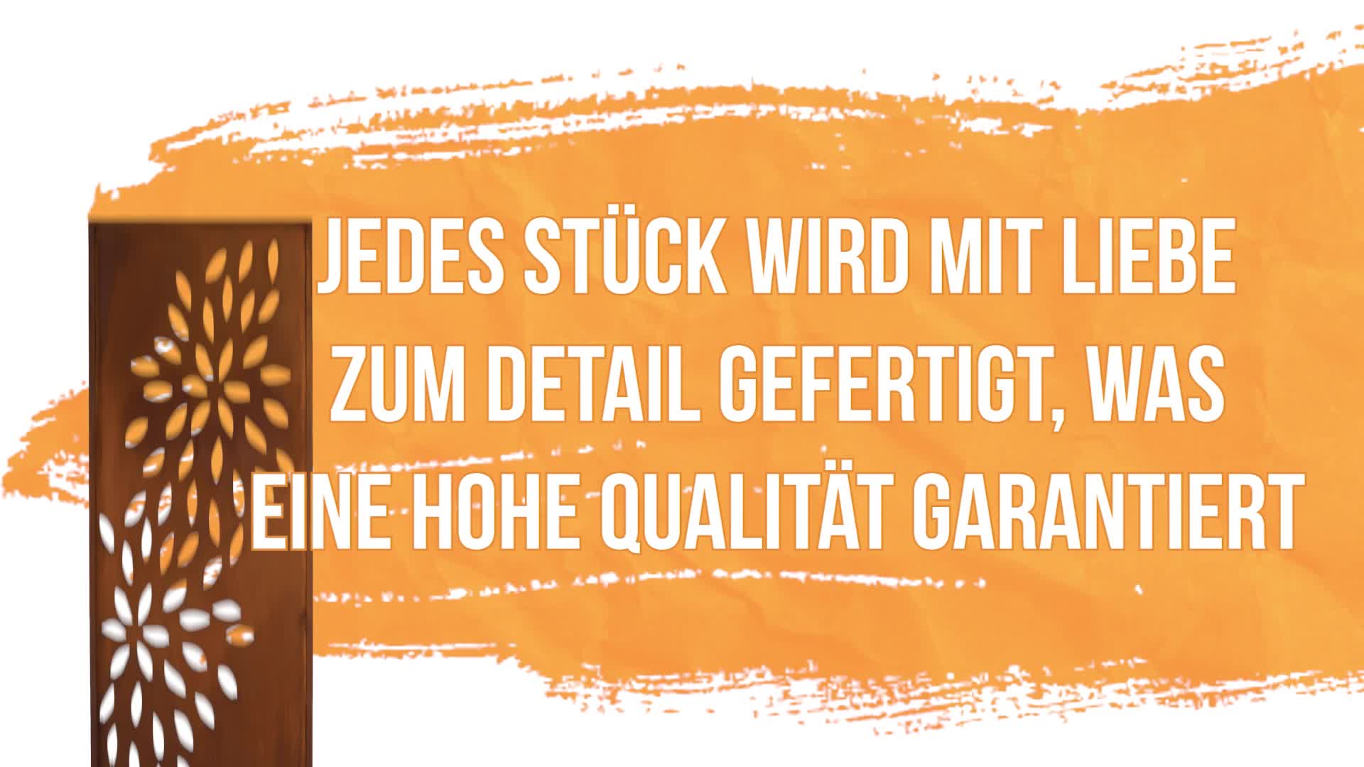 Sichtschutz Metal 4x - 160 x 50 cm - Edelrost - Rostoptik Produktbild-Vorschau 7