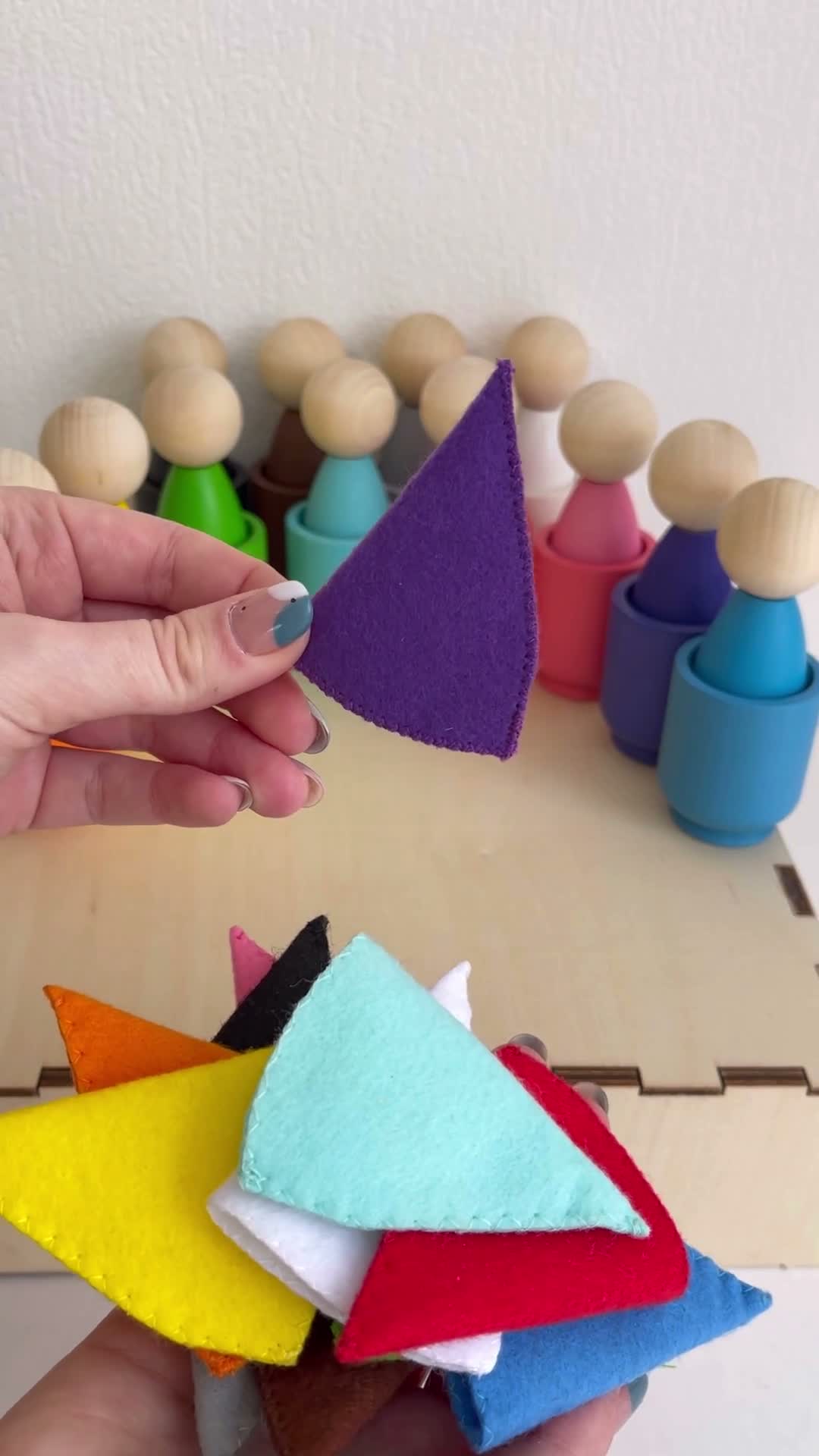Ulanik Montessori-Holzspielzeug „Püppchen mit Mützchen in Produktbild-Vorschau 7