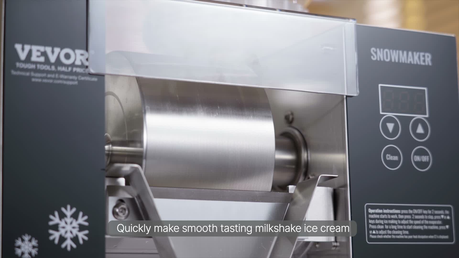 VEVOR Kommerzielle Schnee-Eismaschine, Schnee-Eismaschine, Produktbild-Vorschau 7