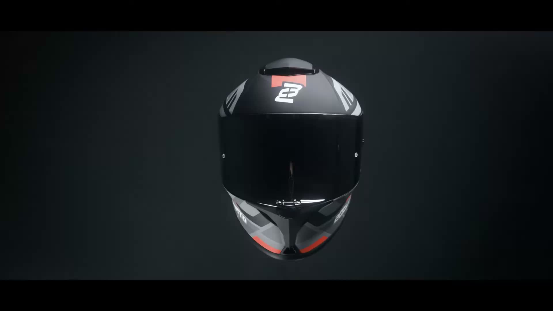 Bogotto Phantom Codex Fiberglass Helm, schwarz/grau/rot, S Produktbild-Vorschau 6