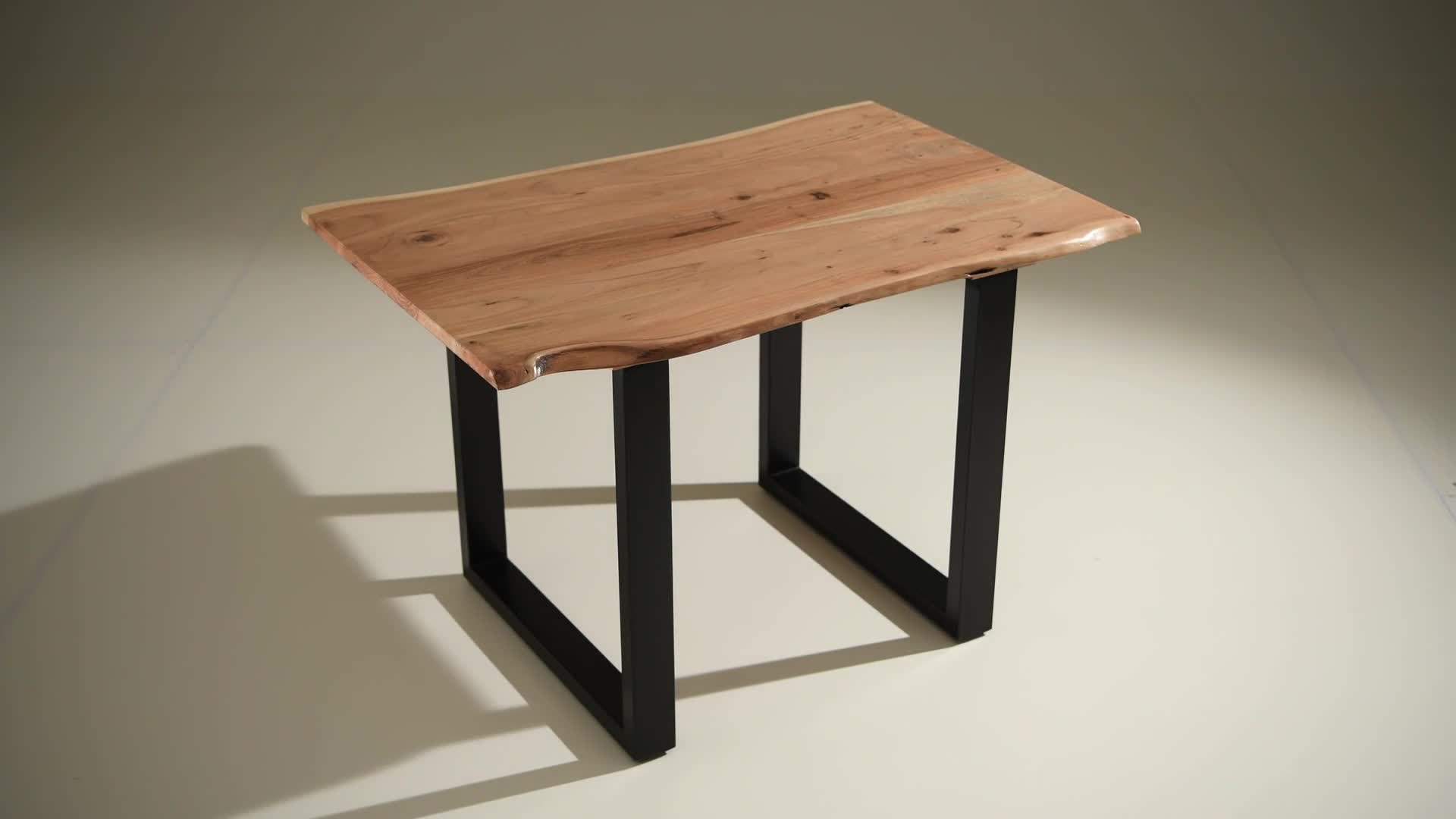 Esstisch Baumkante 240 x 100 cm massiv Akazie nussbaum Produktbild-Vorschau 7