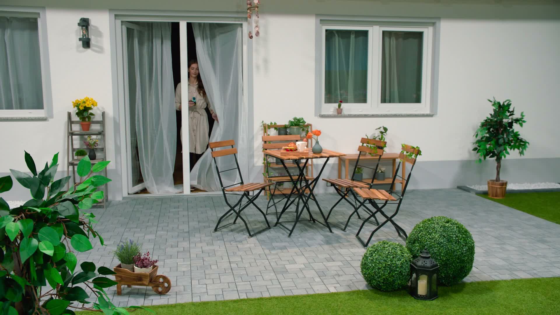 Relaxdays Gartenzwerg mit Pilzen, wetterfest, frostsicher, Produktbild-Vorschau 7