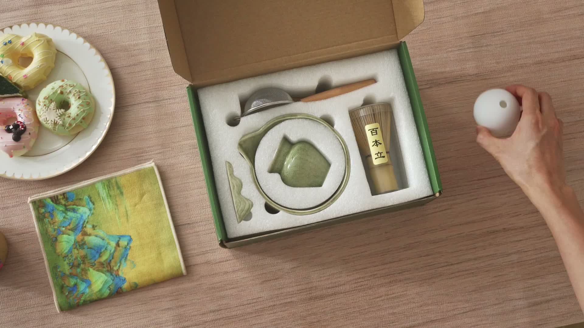 VONATES Matcha Set 9-tlg. mit Matcha-Schale, Bambus-Besener Produktbild-Vorschau 7