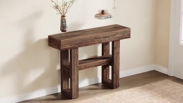 Tribesigns 105 cm Farmhouse-Konsolentisch, 2-stufiger Produktbild-Vorschau 7
