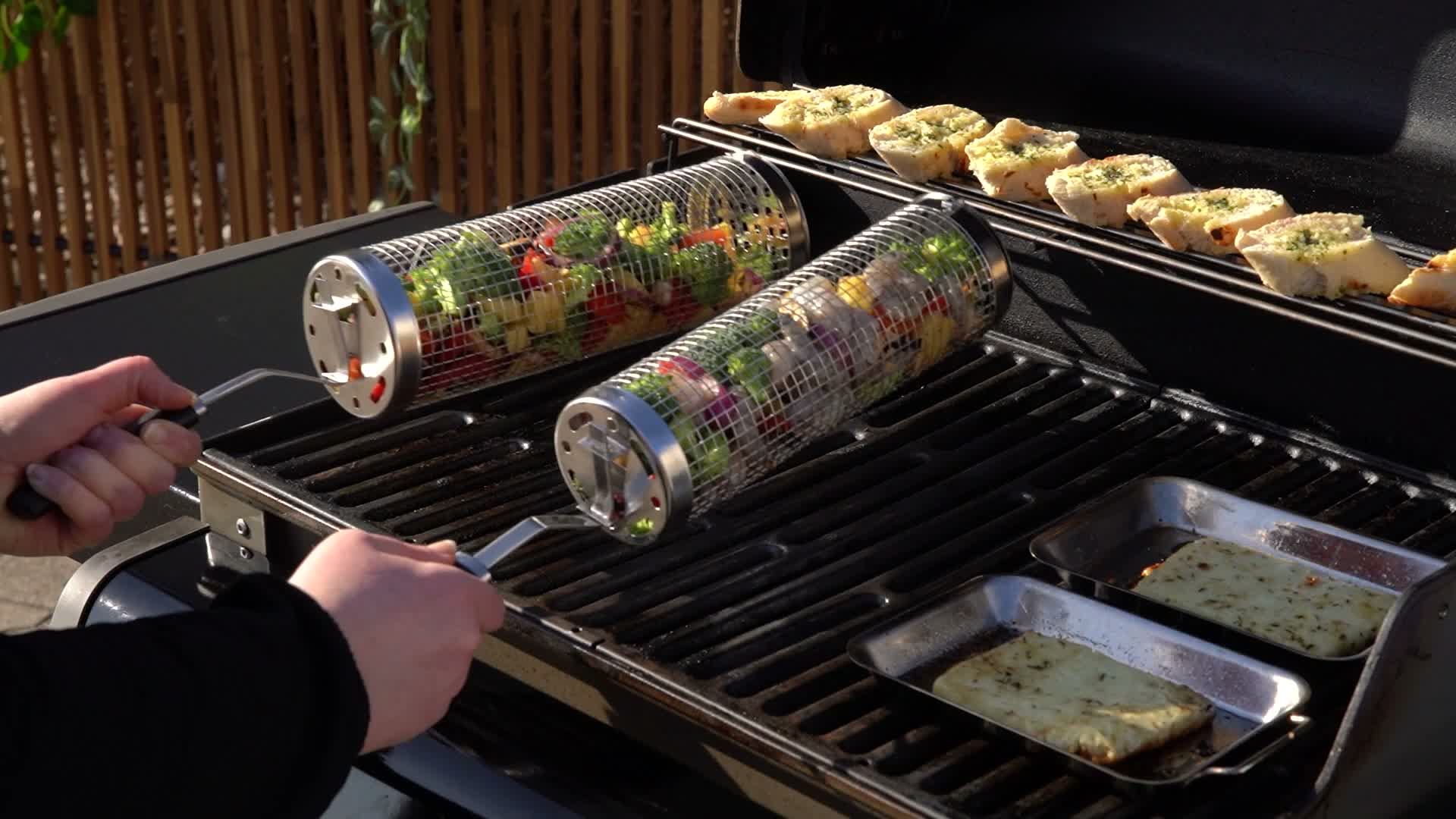 eluno Grillmand 2-delige set met afneembare roestvrijstalen Productafbeelding-voorbeeld 7