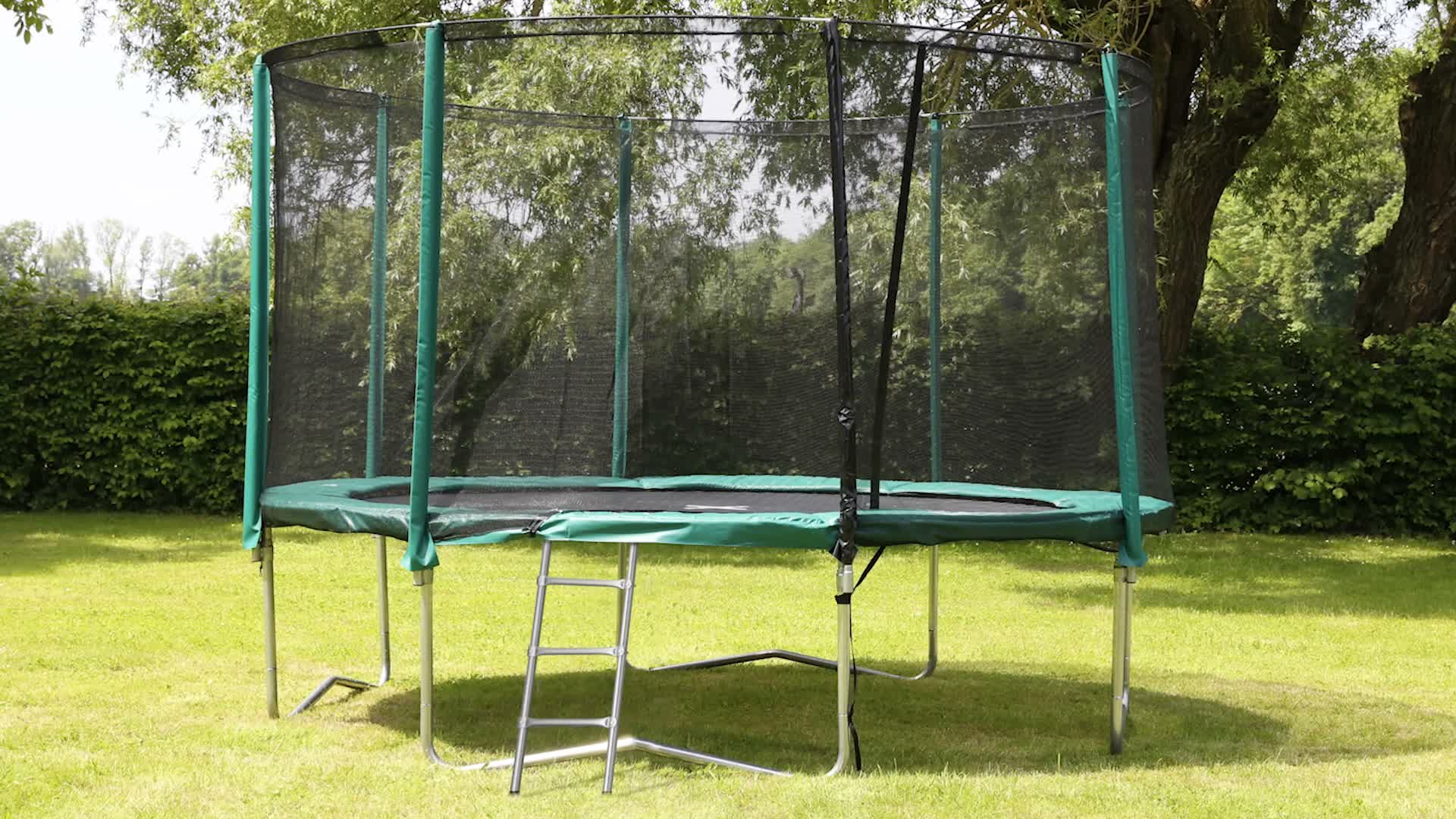 Relaxdays Trampolin Leiter, 96 cm, zum Einhängen, 3 Stufen, Produktbild-Vorschau 7