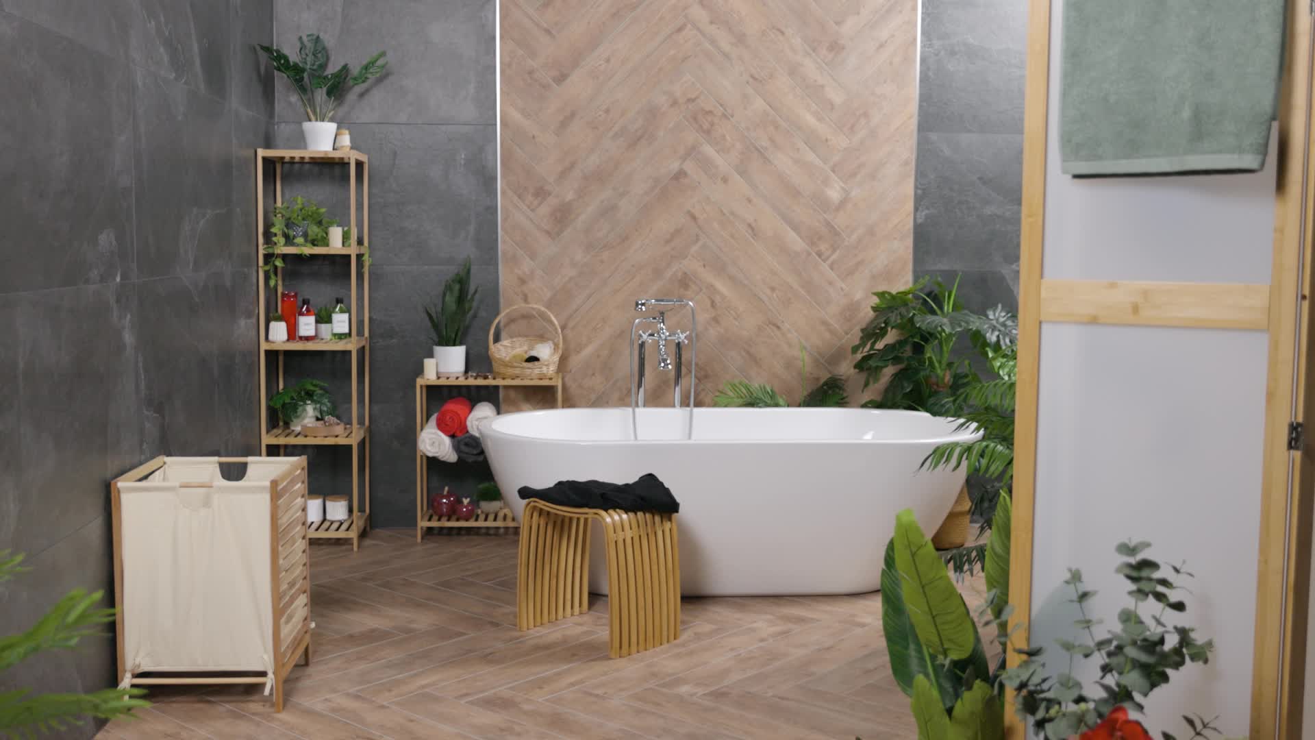 Relaxdays Wäschekorb faltbar, 24 l, Wäschewanne aus Produktbild-Vorschau 7