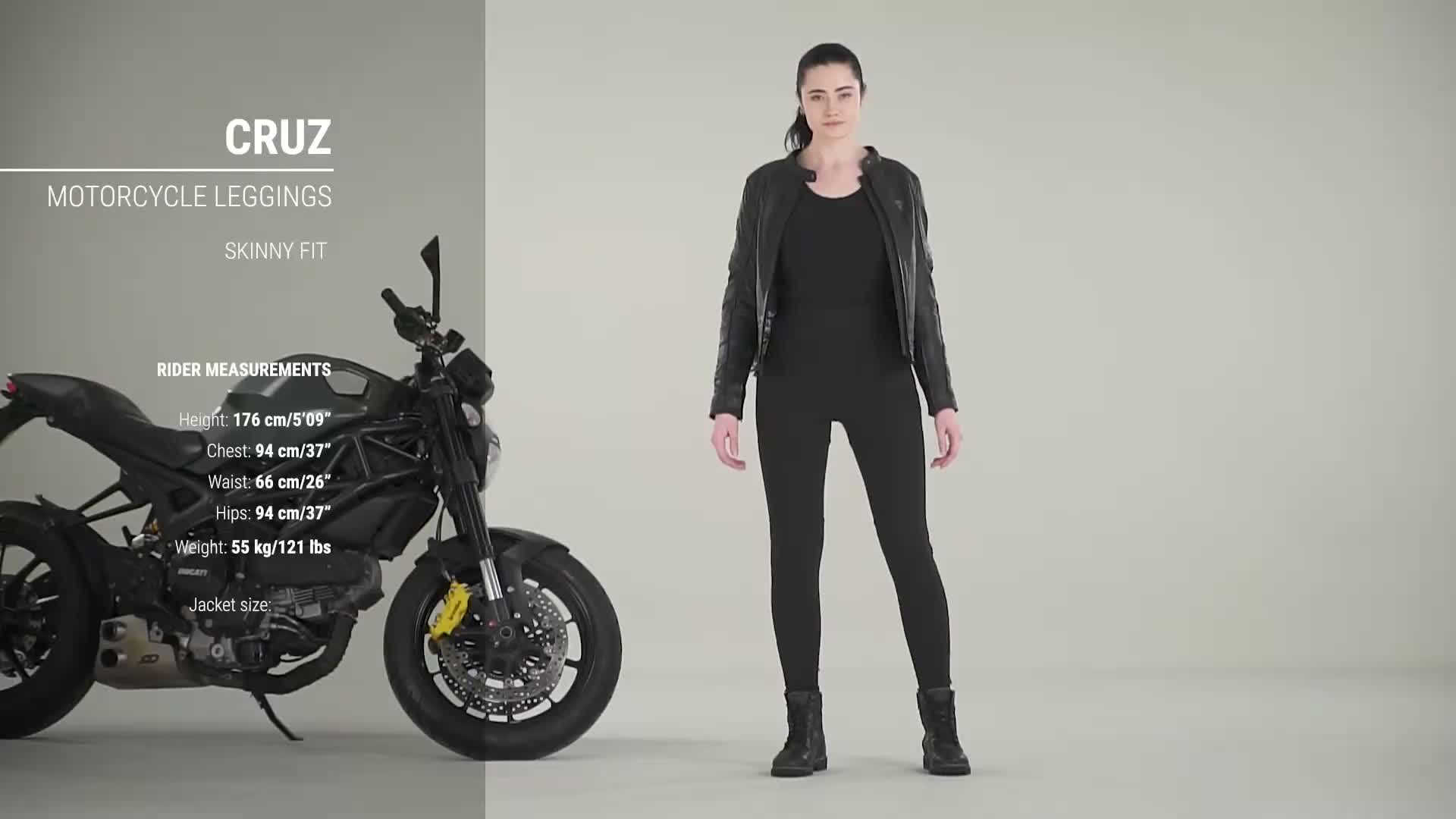 SHIMA Cruz 2.0 Damen Motorrad Leggings, schwarz, M Produktbild-Vorschau 7