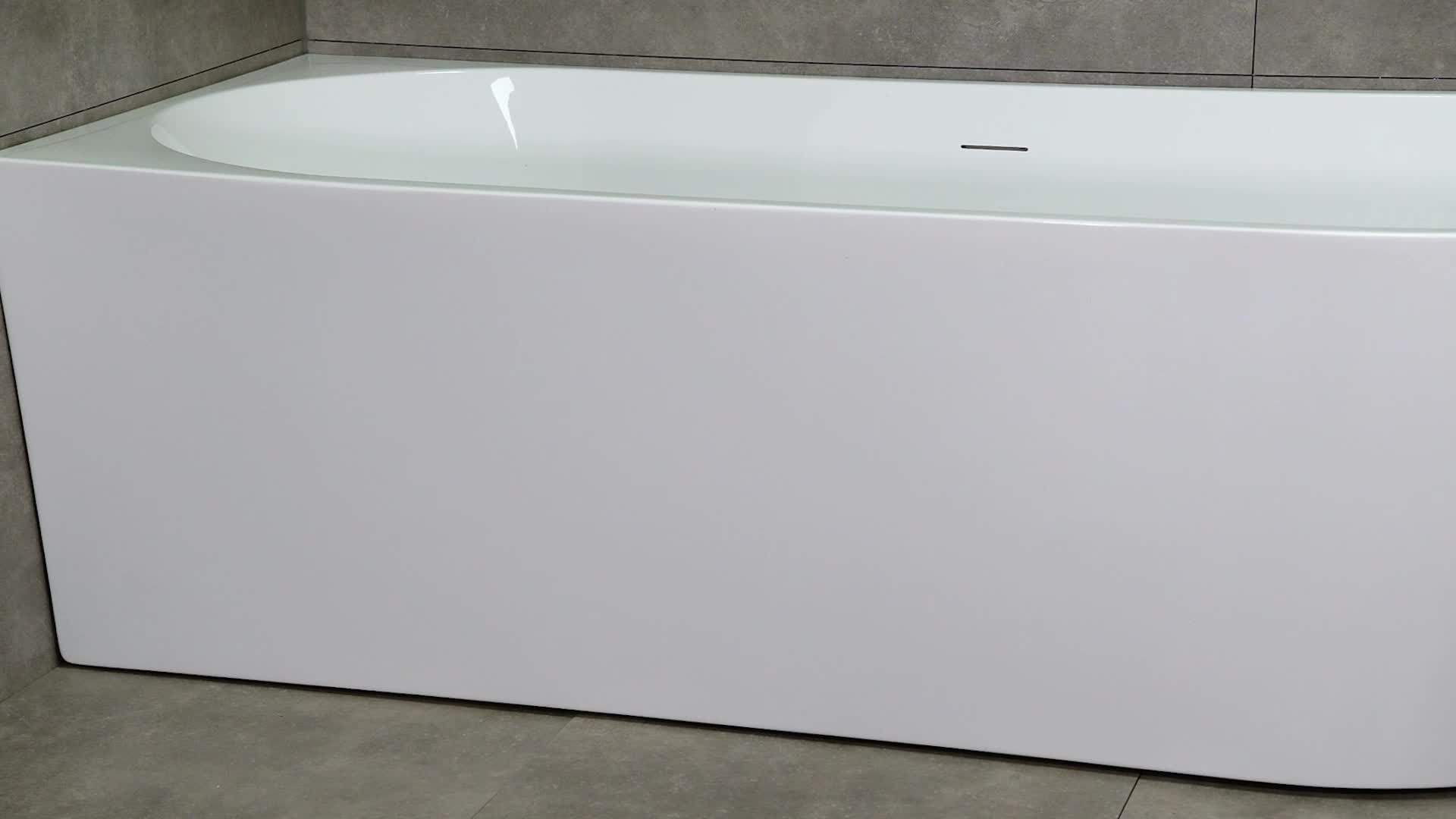 Belvit Badewanne halbfreistehend & freistehend aus Acryl – Produktbild-Vorschau 7