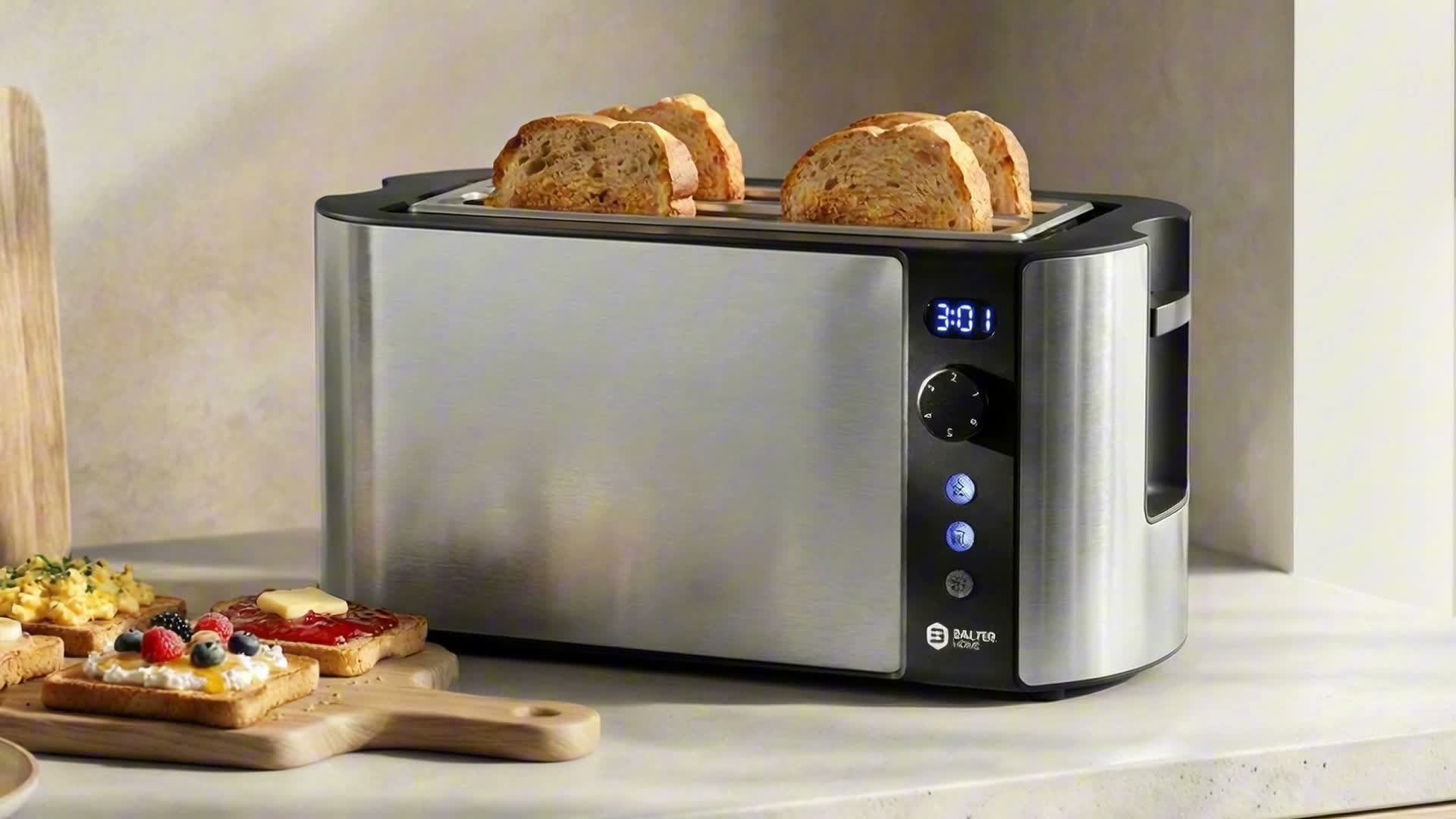 Balter Toaster 4 Scheiben, Edelstahl, Langschlitztoaster Produktbild-Vorschau 7