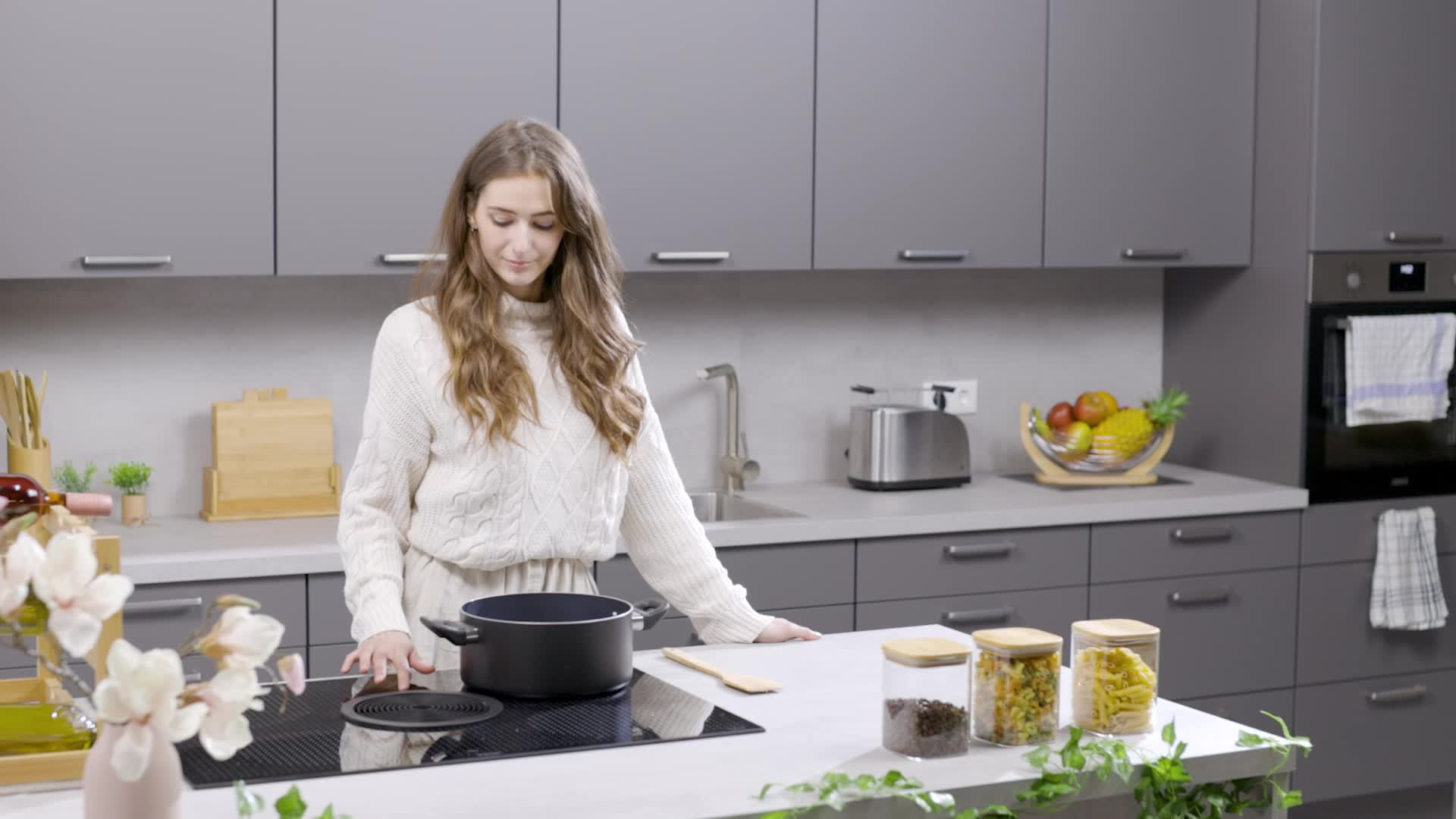 Relaxdays Vorratsgläser mit Bambusdeckel, 3er Set, eckige Produktbild-Vorschau 7