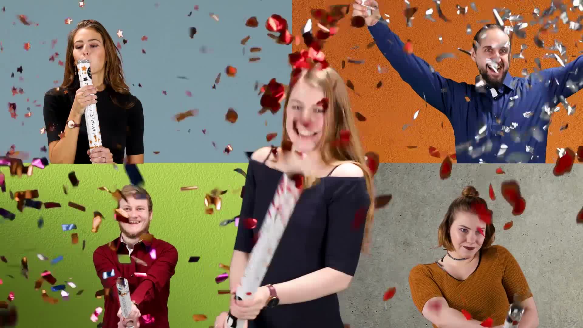 10 x Party Popper 80 cm im Konfettikanonen Set, Konfetti Produktbild-Vorschau 7