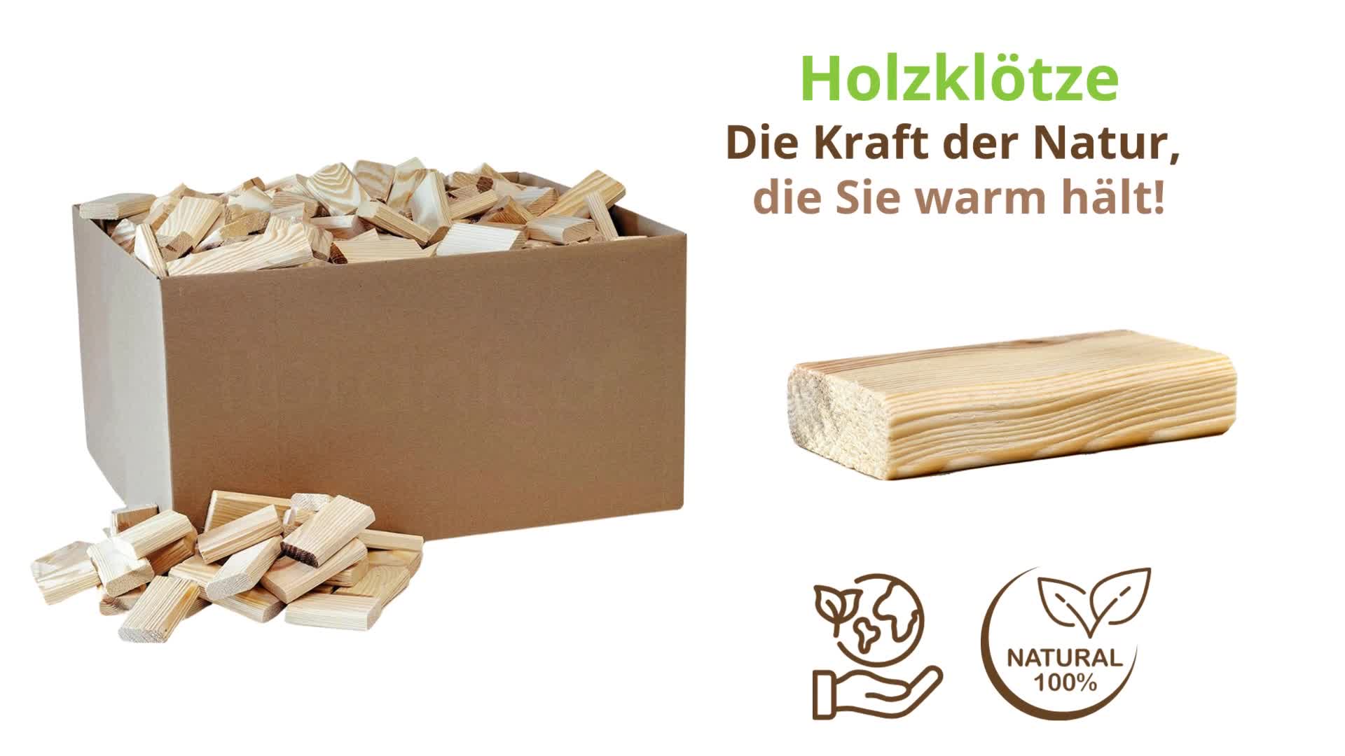 Floranica Holzklötze 20kg Kiefernholz Anzündholz Produktbild-Vorschau 7