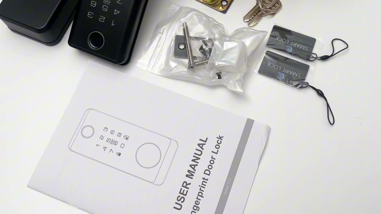 Smartes Türschloss, 5-in-1 Elektronisches Türschloss mit Produktbild-Vorschau 7