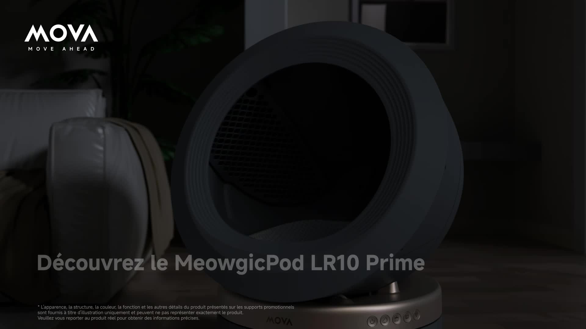 MOVA LR10 Prime Bac à litière automatique blanc, 110 L Voir les images du produit 7