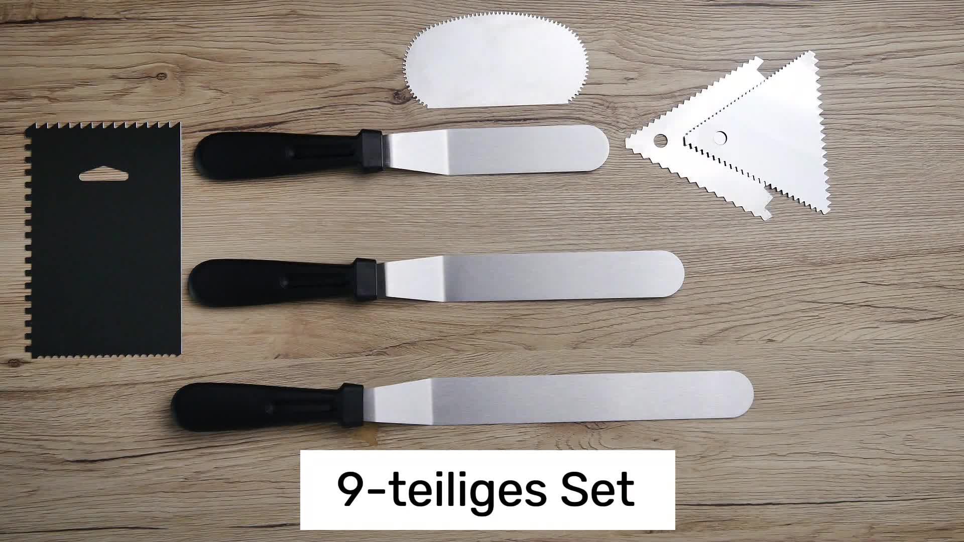 Intirilife 9-teiliges Edelstahl Set mit Küchenschaber und Produktbild-Vorschau 7