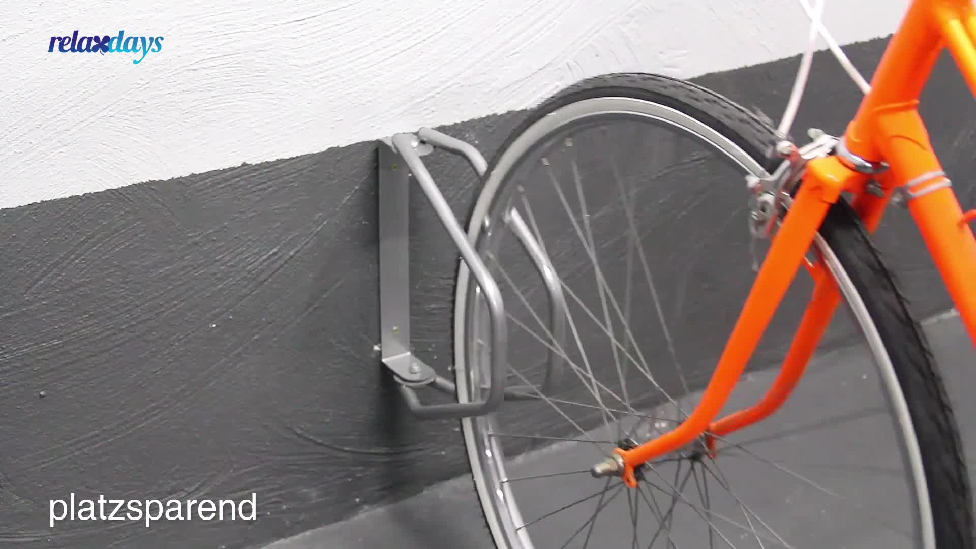 Relaxdays Fahrradständer zur Wandmontage, Wandhalterung für Produktbild-Vorschau 7
