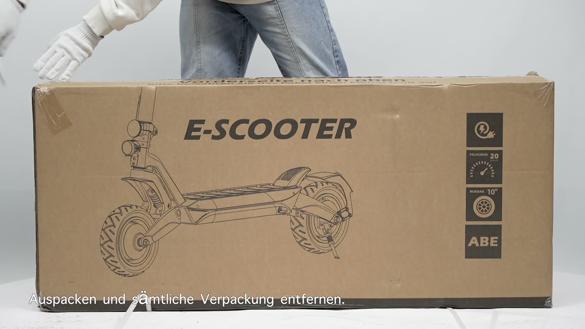 Draixcor  T8 E-Scooter mit ABE, 10 Zoll Luftreifen, 48V Produktbild-Vorschau 7