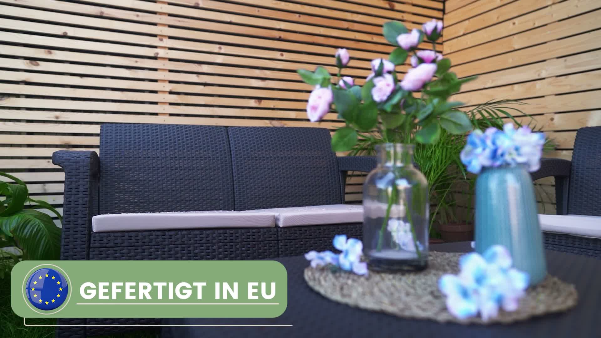 Gartenmöbel Polster Set für Rattanmöbel mit Produktbild-Vorschau 7