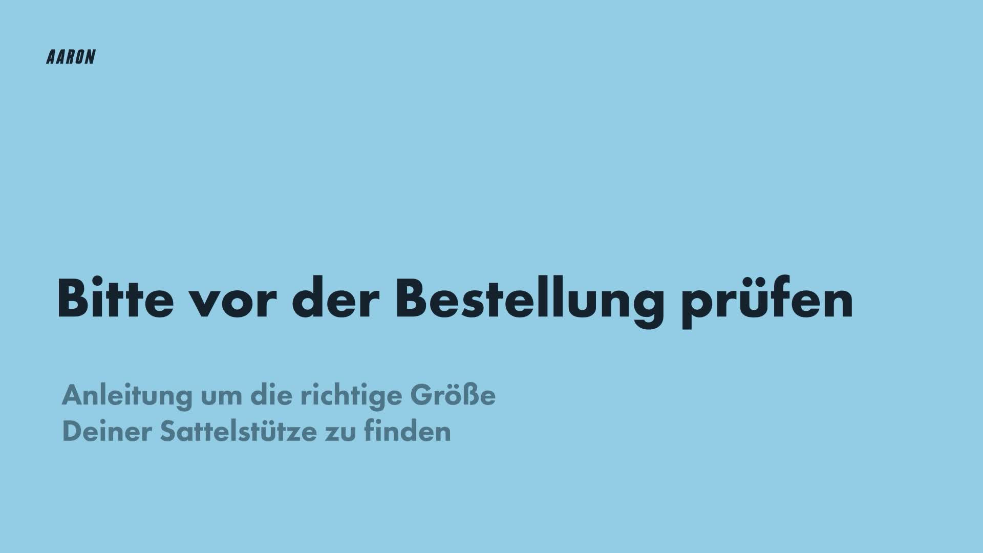AARON Post Sattelstütze Ø 30,9 mm 350 mm Schwarz ohne Produktbild-Vorschau 7