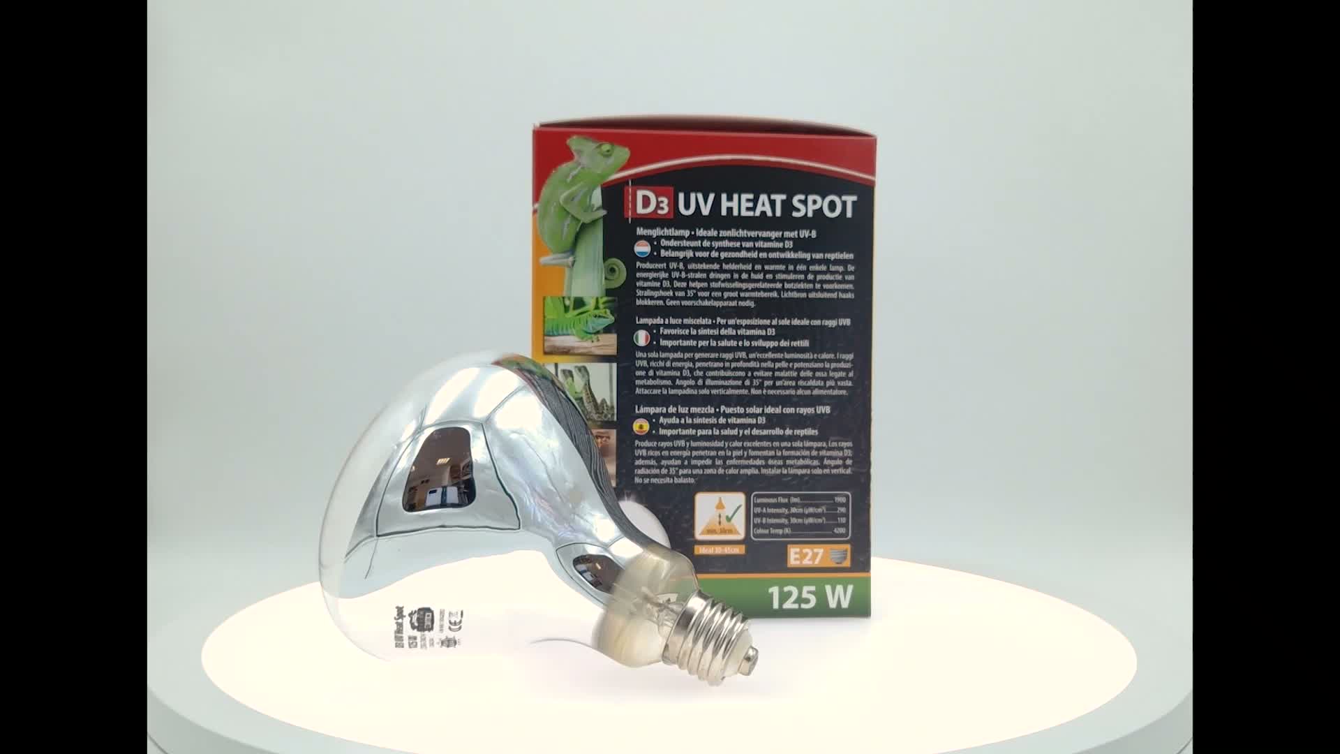 Terra Exotica D3 UV Heat Spot Reptilienlampe 125W, fördert Produktbild-Vorschau 7