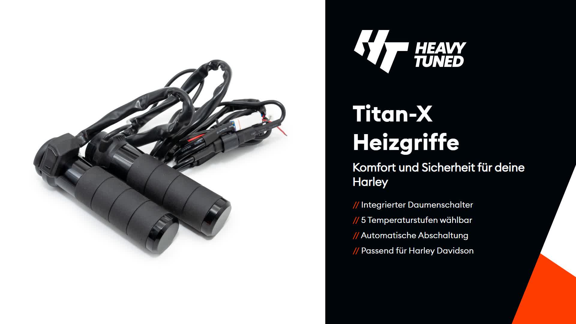 KOSO Heizgriffe Titan-X für Harley Davidson mit Produktbild-Vorschau 7