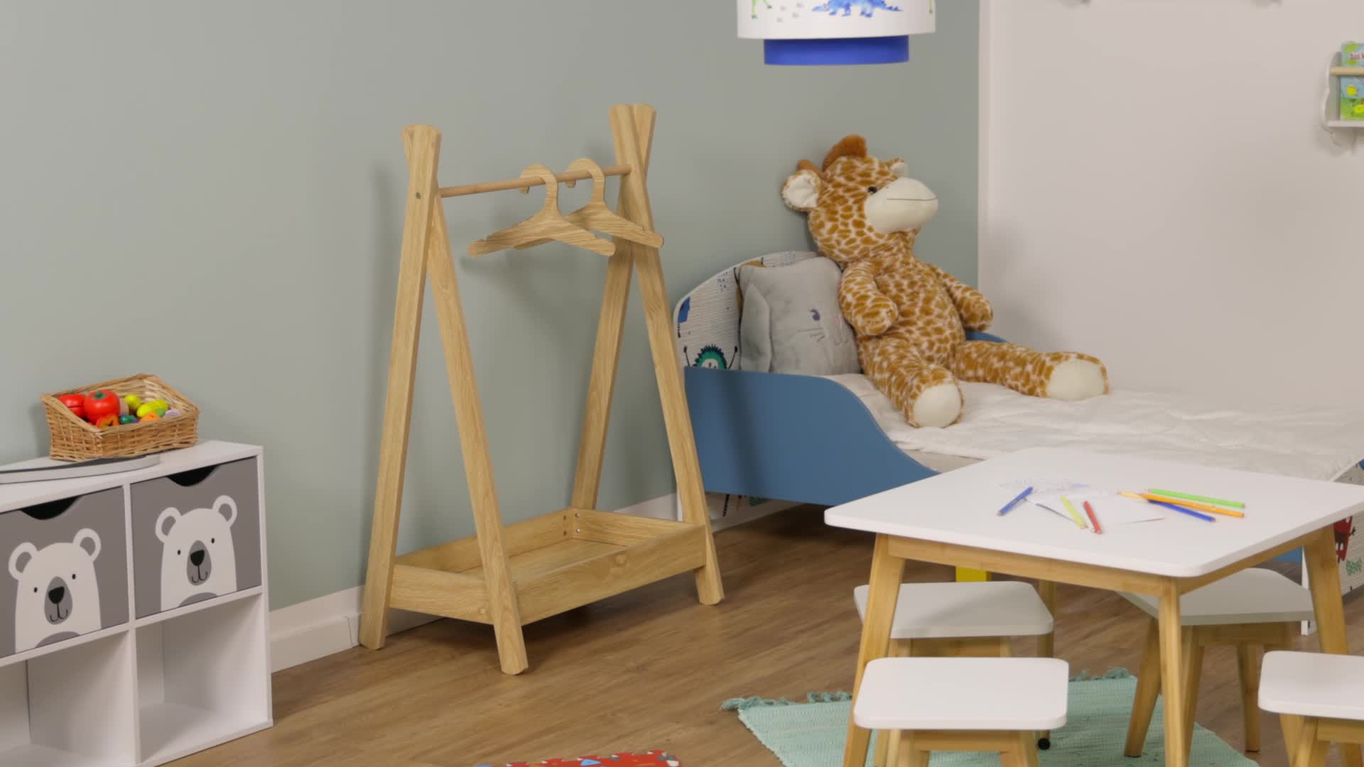 Relaxdays Kleiderständer Kinder, HBT 98,5 x 62 x 40 cm, 3 Produktbild-Vorschau 7