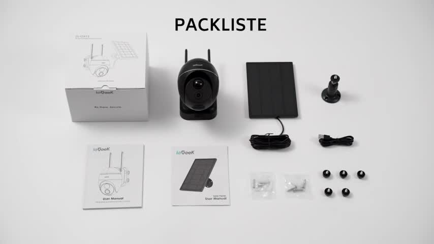 ieGeek 2K Solar Überwachungskamera Aussen Akku, Kamera Produktbild-Vorschau 7
